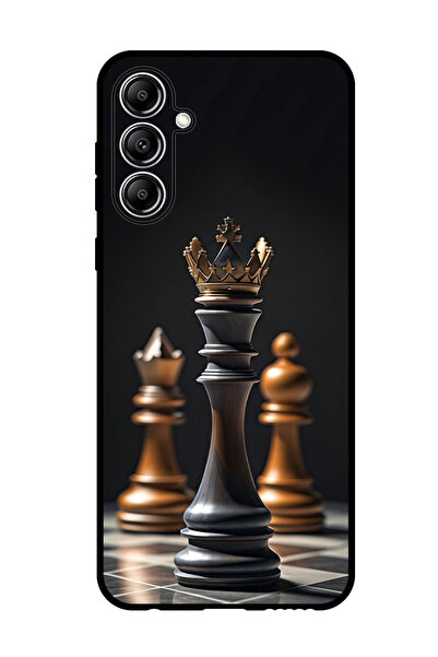 Theodor جراب واقٍ مضاد للخدش والصدمات لهاتف Samsung Galaxy M15 Chess KING