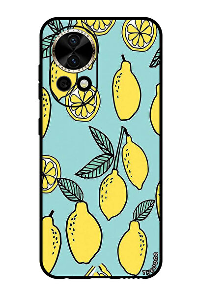 Theodor جراب واقٍ مضاد للخدش والصدمات لهاتف هواوي نوفا 12، لون ليموني، فيروزي