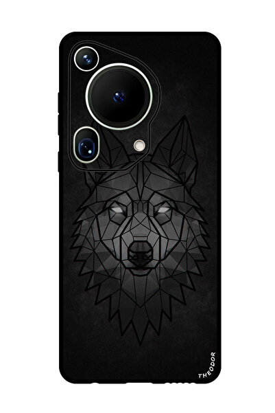 Theodor جراب واقٍ مضاد للخدش والصدمات لهاتف هواوي بيورا 70 ألترا، تصميم الذئب...