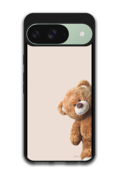 Theodor جراب واقٍ مضاد للخدش والصدمات لهاتف Google Pixel 9، تصميم تيدي بيبينج