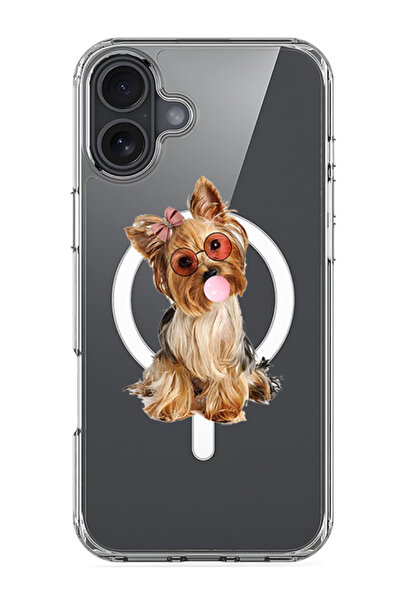 Theodor جراب ماج سيف متوافق مع آيفون 16، غطاء ممتص للصدمات للهاتف - كلب