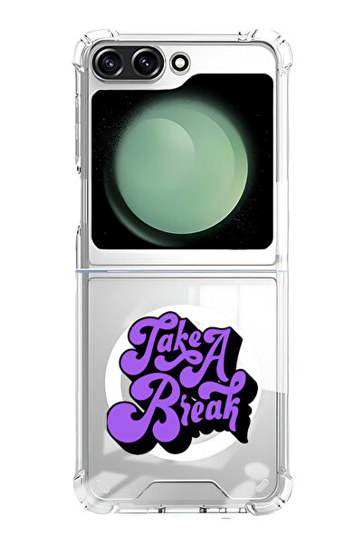 Theodor غلاف لهاتف Samsung Galaxy Z Flip 5 متوافق مع MagSafe، غطاء ممتص للصدمات مقاوم للصدمات، خذ استراحة