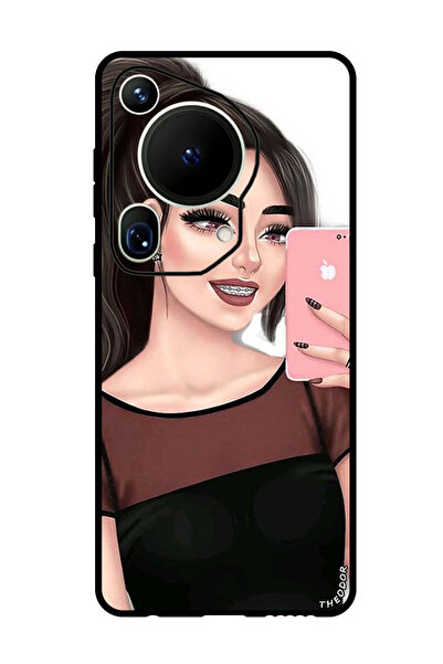 Theodor جراب واقٍ مضاد للخدش والصدمات لهاتف هواوي بيورا 70 ألترا، صنع صور سيلفي