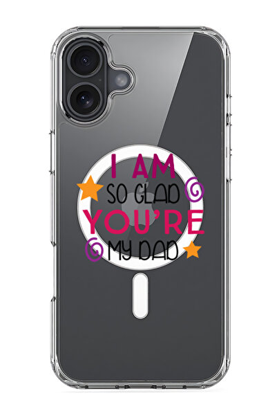 Theodor جراب Magsafe متوافق مع iPhone 16، غطاء ممتص للصدمات للهاتف - أنا سعيد...