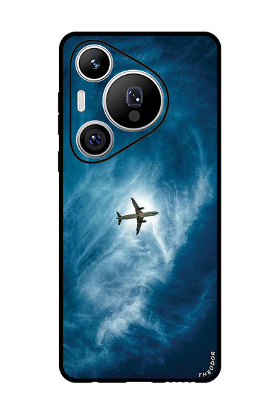 Theodor غطاء حماية مضاد للخدش والصدمات لهاتف هواوي بيورا 70 برو بلس، طائرة في...