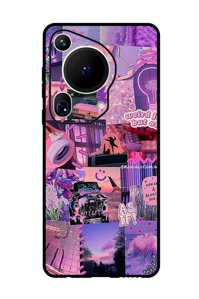 Theodor جراب واقٍ مضاد للخدش والصدمات لهاتف هواوي بيورا 70 ألترا سلكي مرن ولك...