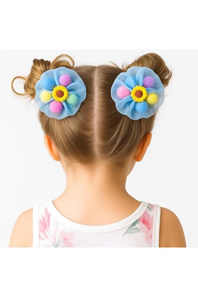 ByBest Beauty ÇİÇEK DESEN 2 Lİ TOKA