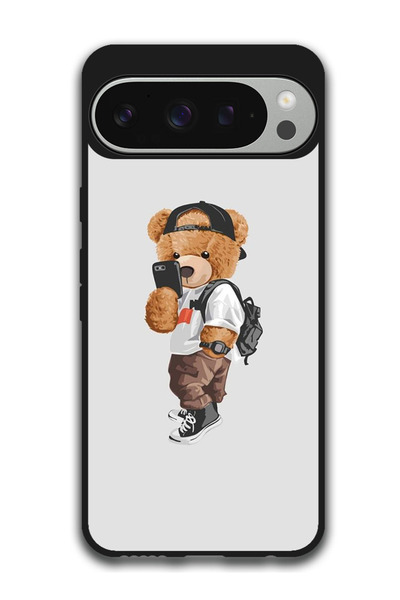 Theodor جراب واقٍ مضاد للخدش والصدمات لهاتف Google Pixel 9 Pro Teddy يلتقط صو...