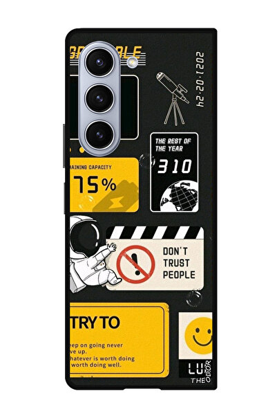 Theodor جراب واقٍ مضاد للخدش والصدمات لهاتف Samsung Galaxy Z Fold 6، لا تثق ب...