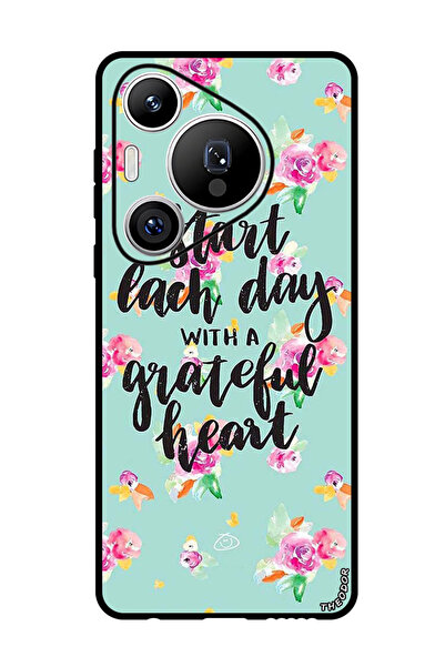 Theodor جراب واقٍ مضاد للخدش والصدمات لهاتف هواوي بيورا 70 برو بلس - قلب ممتن