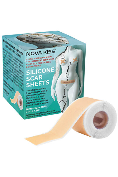 NOVA KISS Premium Medical Silicone Gel Scar Tape, Reusable, NOVA KISS®