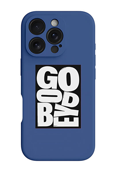 Theodor غطاء حماية سيليكون سائل مقاوم للصدمات لجهاز iPhone 16 Pro باللون الأزرق - وداعًا