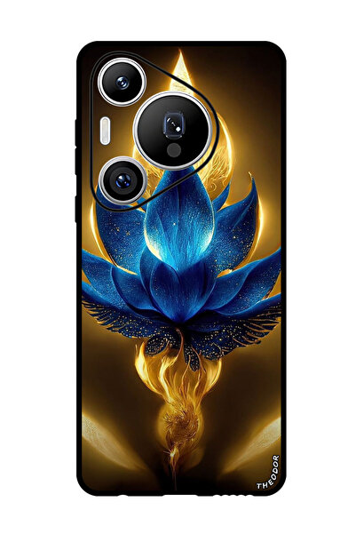 Theodor جراب واقٍ مضاد للخدش والصدمات لهاتف هواوي بيورا 70 برو بلس، تصميم زهر...