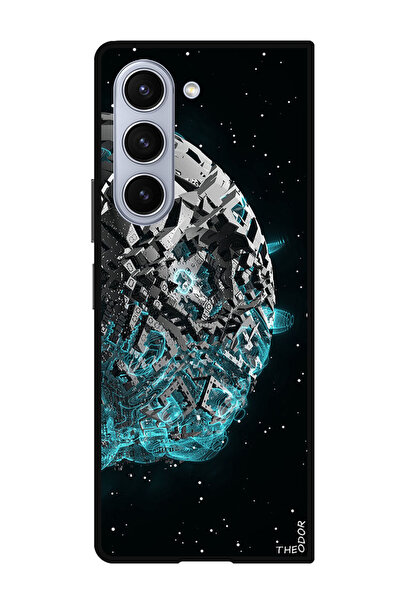 Theodor جراب حماية لهاتف سامسونج جالاكسي زد فولد 6 spaceship_scifi_space