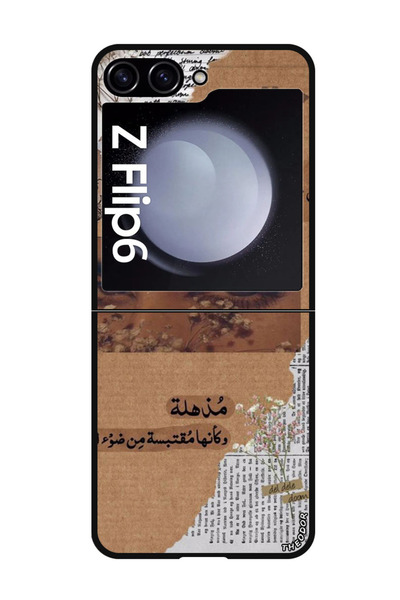 Theodor جراب واقٍ مضاد للخدش والصدمات لهاتف Samsung Galaxy Z Flip 6 Quote 7