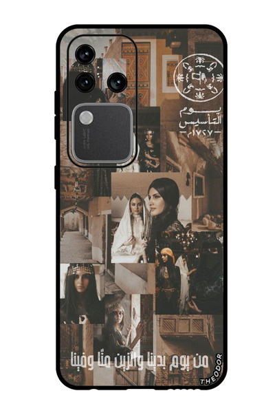 Theodor جراب حماية مضاد للخدش والصدمات لهاتف فيفو S18 برو نجمة عربية