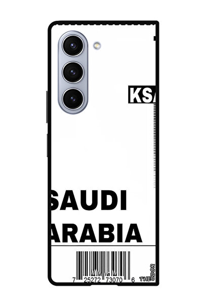 Theodor جراب حماية لهاتف سامسونج جالكسي زد فولد 6 - بطاقة صعود الطائرة السعودية