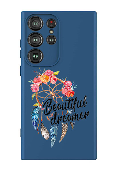 Theodor غطاء حماية سائل من السيليكون المقاوم للصدمات لهاتف سامسونج جالاكسي S24 ألترا (أزرق) - بيوتيفول دريمر