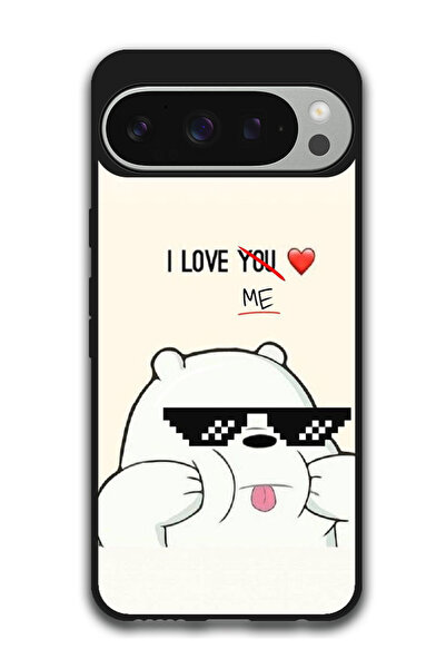 Theodor جراب واقٍ مضاد للخدش والصدمات لهاتف Google Pixel 9 Pro XL أنا أحبني