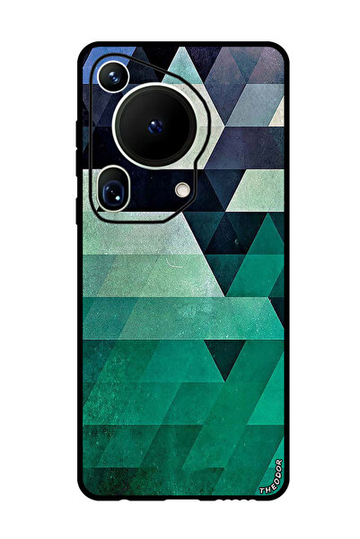 Theodor جراب واقٍ مضاد للخدش والصدمات لهاتف هواوي بيورا 70 ألترا، مثلث اللون البحري