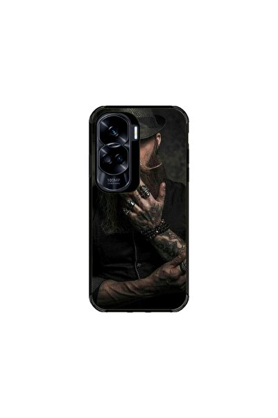 Atlas Husa personalizata si Folie de Silicon pentru Honor 90 Lite, Beard Man,...