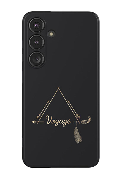 Theodor غطاء حماية سائل من السيليكون المقاوم للصدمات لهاتف سامسونج جالاكسي S24 (أسود) - فوياج