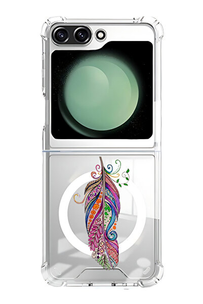 Theodor غلاف لهاتف Samsung Galaxy Z Flip 5 متوافق مع MagSafe، غطاء ممتص للصدم...