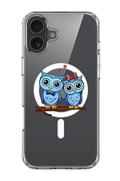 Theodor جراب ماج سيف متوافق مع آيفون 16، غطاء ممتص للصدمات للهاتف - طيور الحب