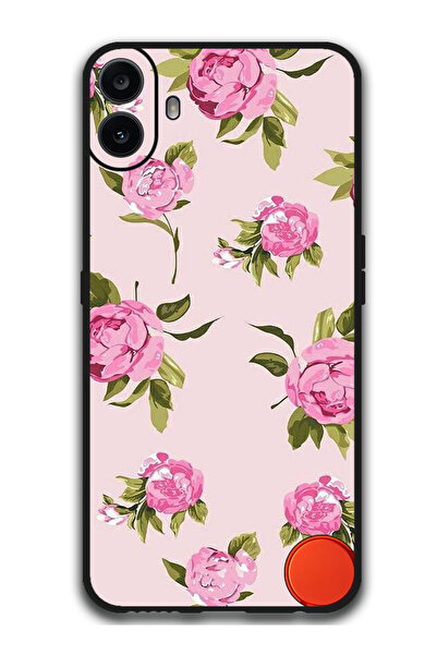 Theodor جراب حماية لهاتف Nothing CMF Phone 1 H& Painting Pink Flower