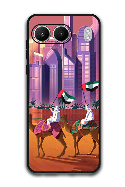 Theodor جراب واقٍ مضاد للخدش والصدمات لهاتف OnePlus Nord 4، لون جمل، علم الإم...