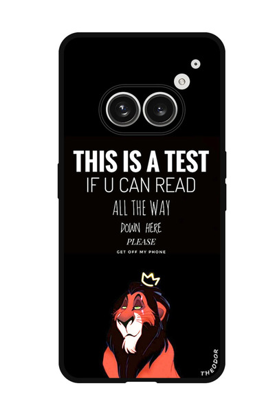 Theodor جراب واقٍ مضاد للخدش والصدمات لهاتف Nothing Phone (2a) هذا اختبار