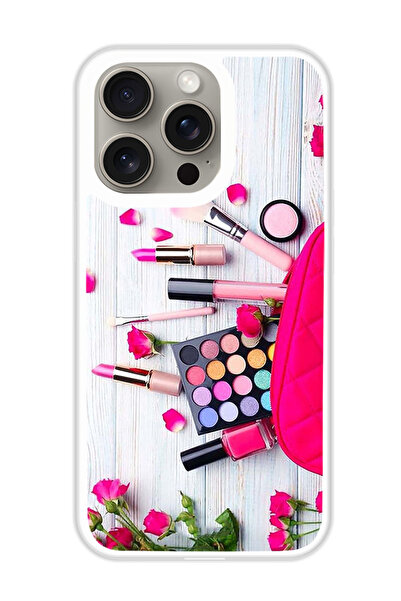 Theodor غطاء حماية لجهاز أبل آيفون 15 برو - ميك أب ثينج (واقي أبيض)