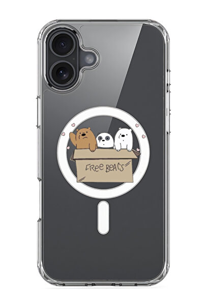 Theodor جراب Magsafe متوافق مع iPhone 16، غطاء ممتص للصدمات للهاتف - نحن الدببة