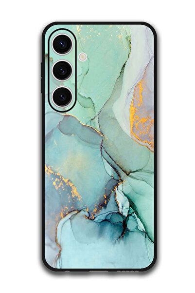 Theodor جراب واقٍ مضاد للخدش والصدمات لهاتف Samsung Galaxy S24 FE مع خطوط الشقوق