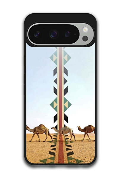 Theodor جراب واقٍ مضاد للخدش والصدمات لهاتف Google Pixel 9 Pro XL، تصميم جمل ...