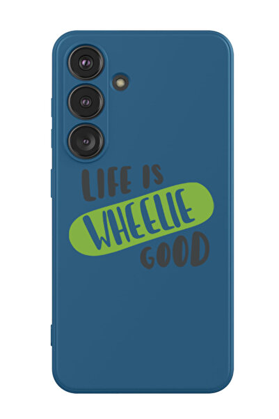 Theodor غطاء حماية سائل من السيليكون لهاتف سامسونج جالاكسي S24 بلس (أزرق) - ا...