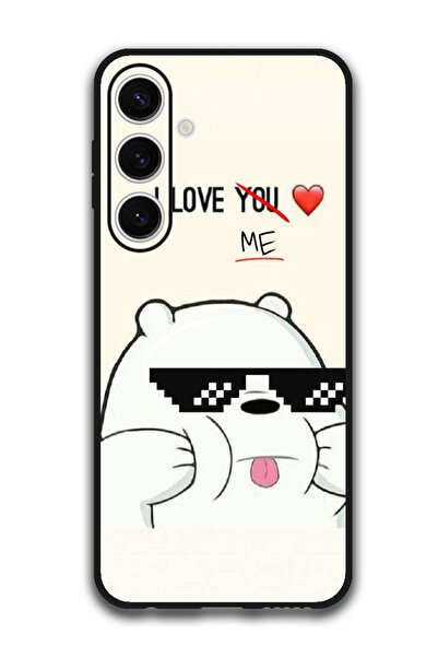 Theodor جراب واقٍ مضاد للخدش والصدمات لهاتف Samsung Galaxy S24 FE أنا أحبني