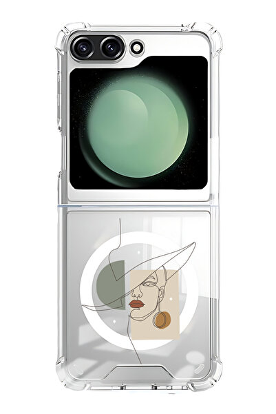 Theodor غلاف لهاتف Samsung Galaxy Z Flip 5 متوافق مع MagSafe، جراب ممتص للصدم...