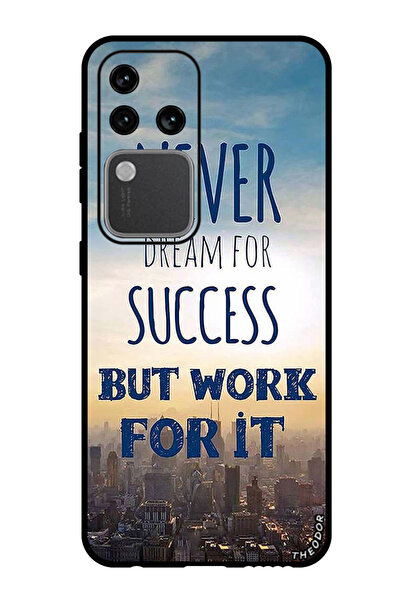 Theodor جراب واقٍ مضاد للخدش والصدمات لهاتف Vivo S18 Pro لا يحلم أبدًا بالنجاح