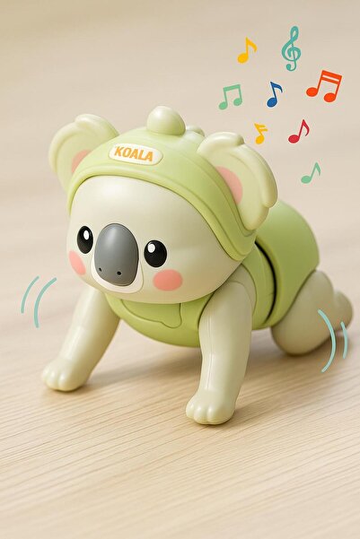 Genel Markalar Type-C Şarjlı Ses Tekrar Özellikli Müzikli Emekleyen Koala Oyuncak – Bebekler İçin Emeklemeye Yardım