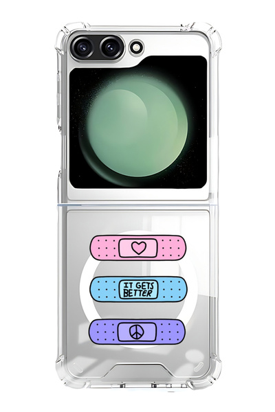 Theodor Case for Samsung Galaxy Z Flip 5 Compatible with MagSafe, Shockproof ...