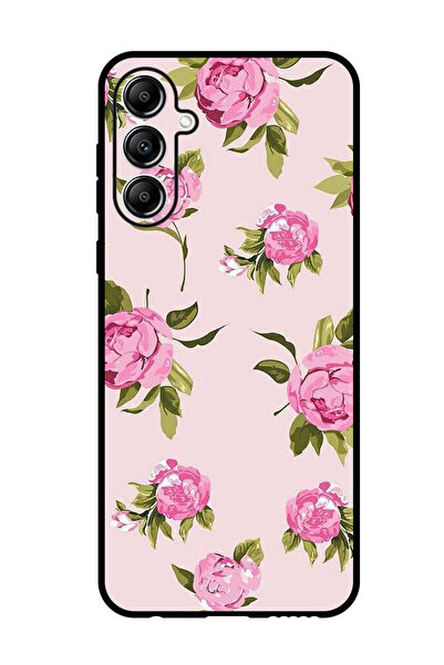 Theodor جراب حماية لهاتف سامسونج جالاكسي M15 H& رسمة زهرة وردية