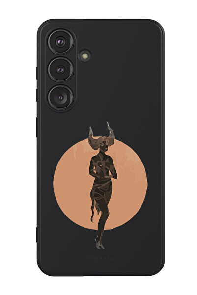 Theodor غطاء حماية سائل من السيليكون المقاوم للصدمات لهاتف سامسونج جالاكسي S24 (أسود) - سكوربيو