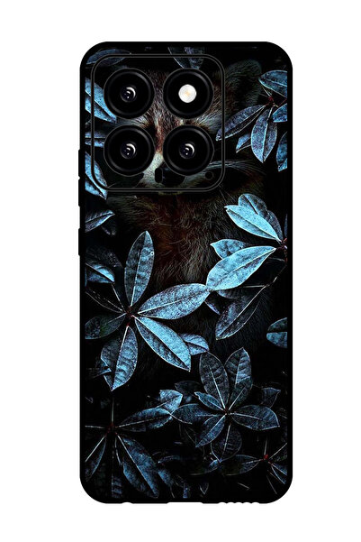 Theodor جراب واقٍ مضاد للخدش والصدمات لهاتف Xiaomi 14 بتصميم حيوان بين الأوراق