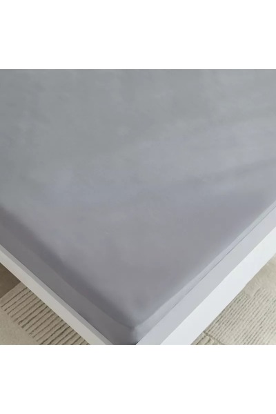 Home Box Derby Solid Microfiber Olympic Queen Fitted Sheet - 160x200+25 cm