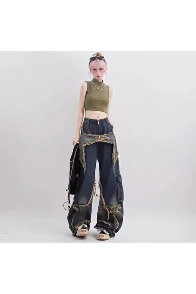 Rbgstore بنطلون جينز فضفاض بجيوب من MAVİ BIG STAR KORGO