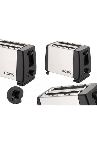 Floria Toaster, Black/Stainless Steel, 700W, 7 temperature control levels, off button / ZLN 1840