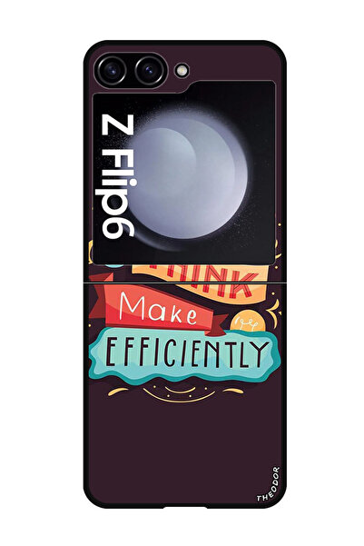 Theodor جراب واقٍ مضاد للخدش والصدمات لهاتف Samsung Galaxy Z Flip 6 إبداعي