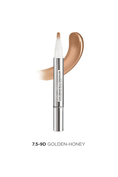 L'oreal 2in1 Concealer and Eye Cream, with 0.5% Hyaluronic Acid True Match, 7.5-9D/7.5-9W Golden Honey, 2ml