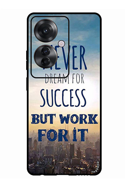 Theodor جراب واقٍ مضاد للخدش والصدمات لهاتف Oppo Reno 11F لا يحلم أبدًا بالنجاح